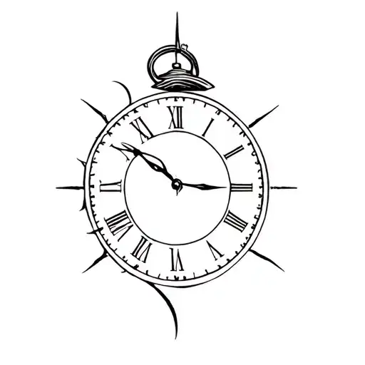 Father Time tattoo design idea