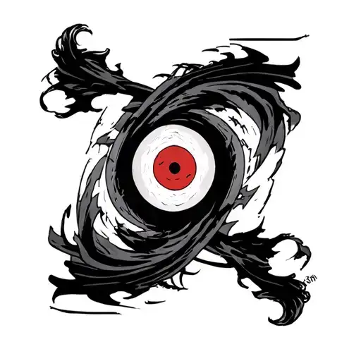 itachi uchiha Magekyo Sharingan tattoo design idea