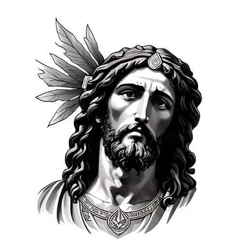 Subwoofer Courier Jesucristo tattoo design idea