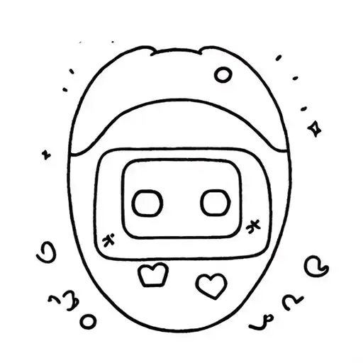 Tamagotchi tattoo design idea
