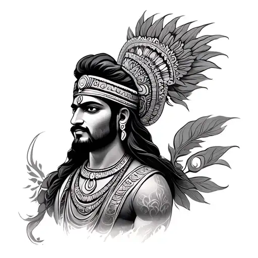 Mahabharat tattoo design idea
