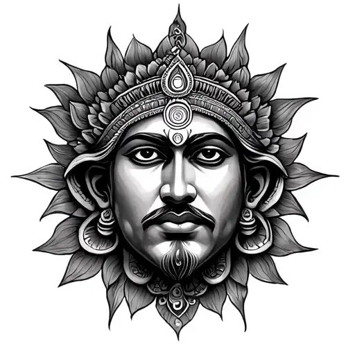 Sudarshan chakra tattoo design idea