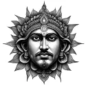 Sudarshan chakra tattoo design idea
