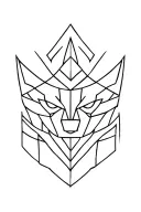 Aztec pattern resembling werewolf tattoo design idea