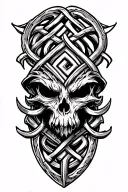 norse knotwork representing fate tattoo design idea