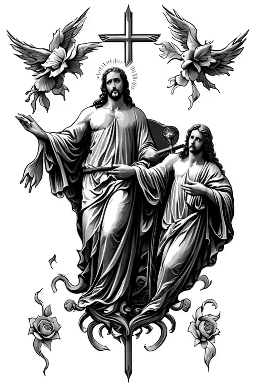 Holy Trinity tattoo design idea
