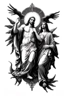 Holy Trinity tattoo design idea