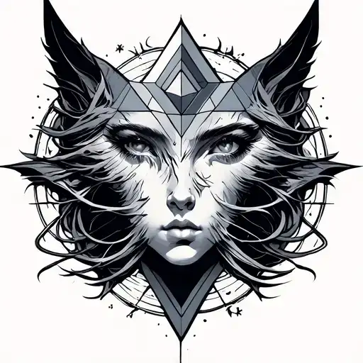 Sleep Token Euclid tattoo design idea