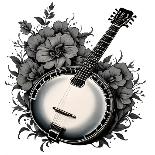 Banjo tattoo design idea