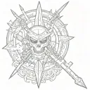 navy seal trident tattoo design idea