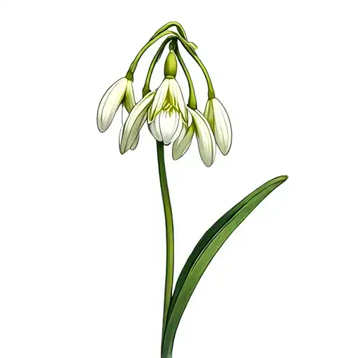 snowdrop iris water lily gladioli tattoo design idea