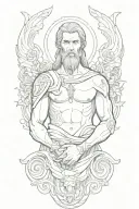 saint sinner saint arm tattoo design idea