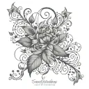 Words “fearfully & wonderfully made” interwoven with vines. tattoo design idea