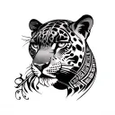 Mayan Jaguar tattoo design idea