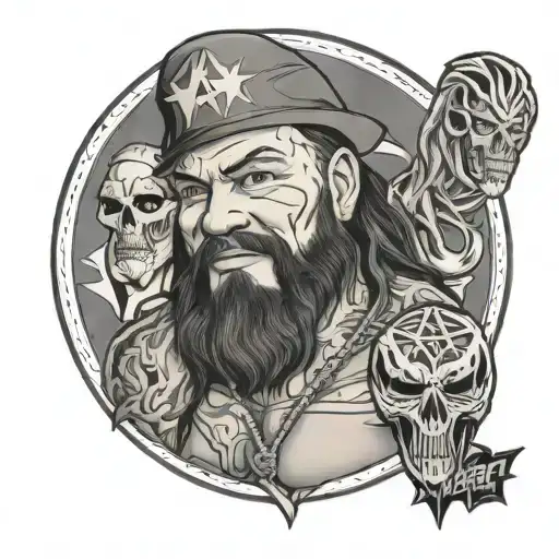 wwe wyatt family tribute tattoo design idea