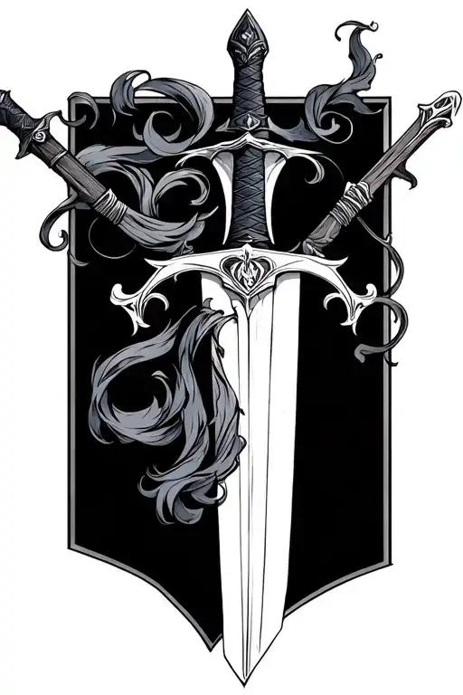 the 2 swords from how i met your mother tattoo design idea