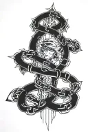 Kurapika's chain wrapped tattoo design idea