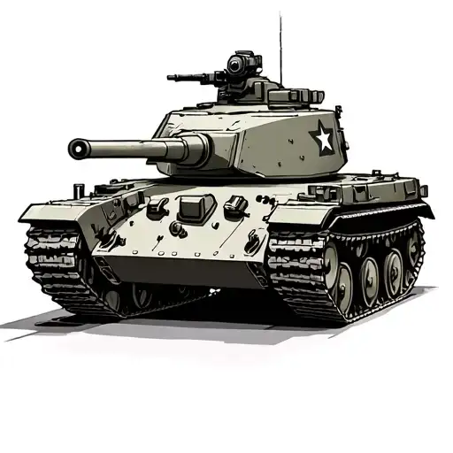 Abrams Tank tattoo design idea