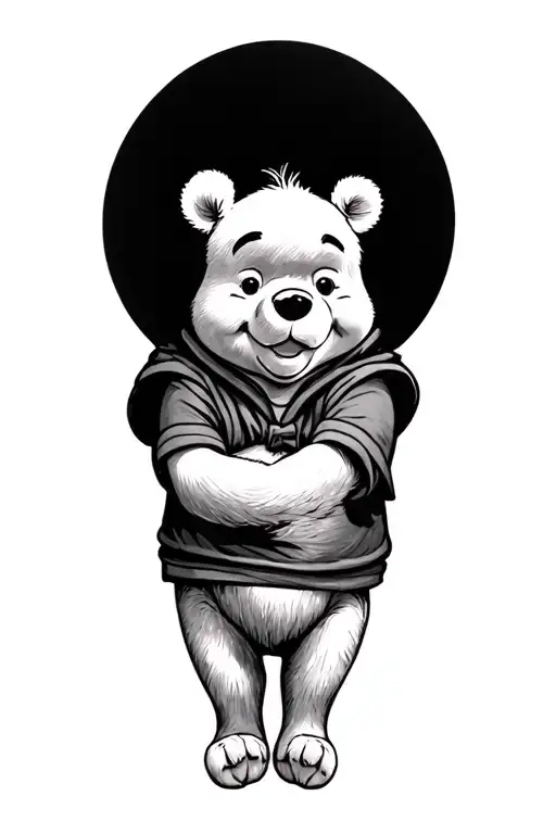 winnie pooh tattoo design idea
