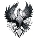 Phoenix Mandala tattoo design idea