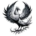 Phoenix Mandala tattoo design idea