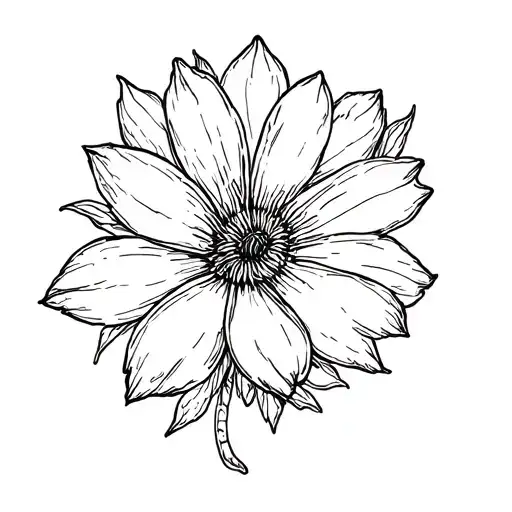 March and september birth flower tattoo design idea