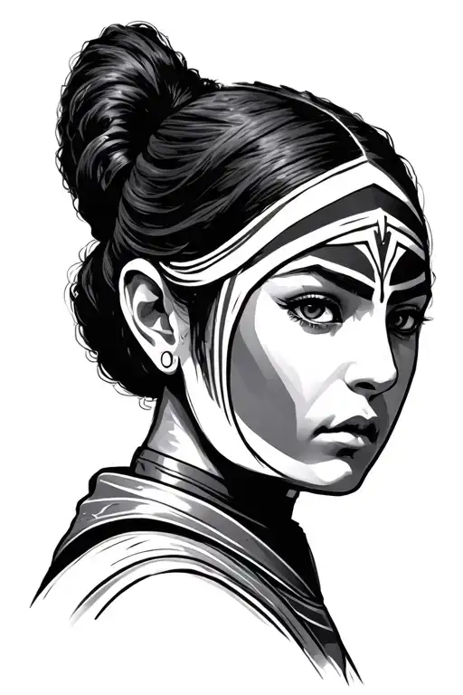 Leia Ahsoka tattoo design idea