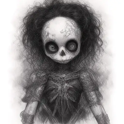 Voodoo Doll punk rock tattoo design idea