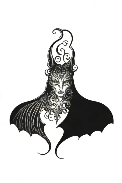 bats tattoo design idea