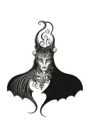 bats tattoo design idea