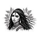 Pocahontas tattoo design idea