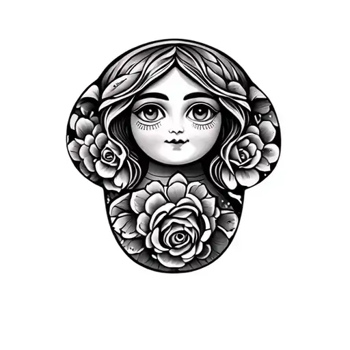 Nesting Doll tattoo design idea