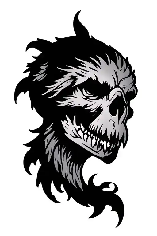 true North strong tattoo design idea