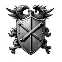 St Michael Shield tattoo design idea