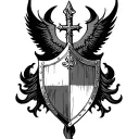 St Michael Shield tattoo design idea