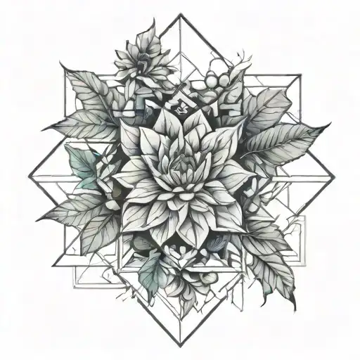 Plant tattoo design idea