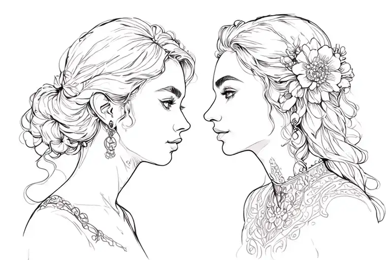Alex & Celia tattoo design idea