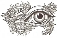 eye ancient greece tattoo design idea