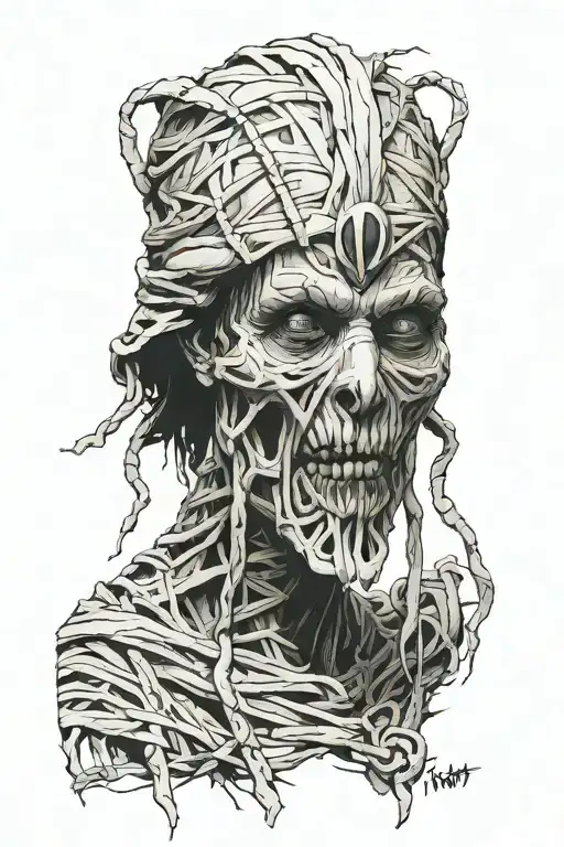 mummy 2017 movie witch runes tattoo design idea