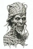 mummy 2017 movie witch runes tattoo design idea