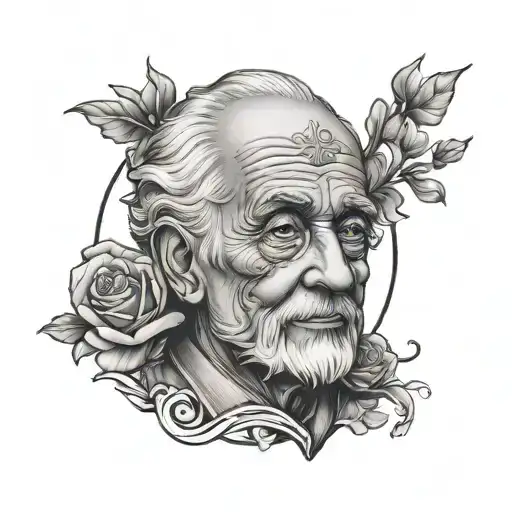 Grandfather Memorial tattoo design idea