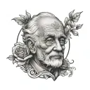Grandfather Memorial tattoo design idea