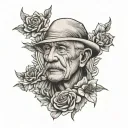 Grandfather Memorial tattoo design idea