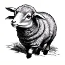 Lamb tattoo design idea