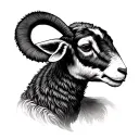 Lamb tattoo design idea