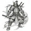 ronin warrior tattoo design idea