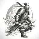 ronin warrior tattoo design idea