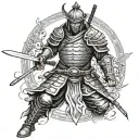 ronin warrior tattoo design idea