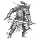 ronin warrior tattoo design idea