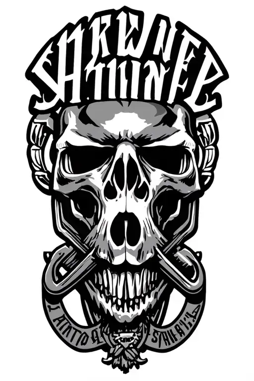 navy seal logo incorporated tattoo design idea